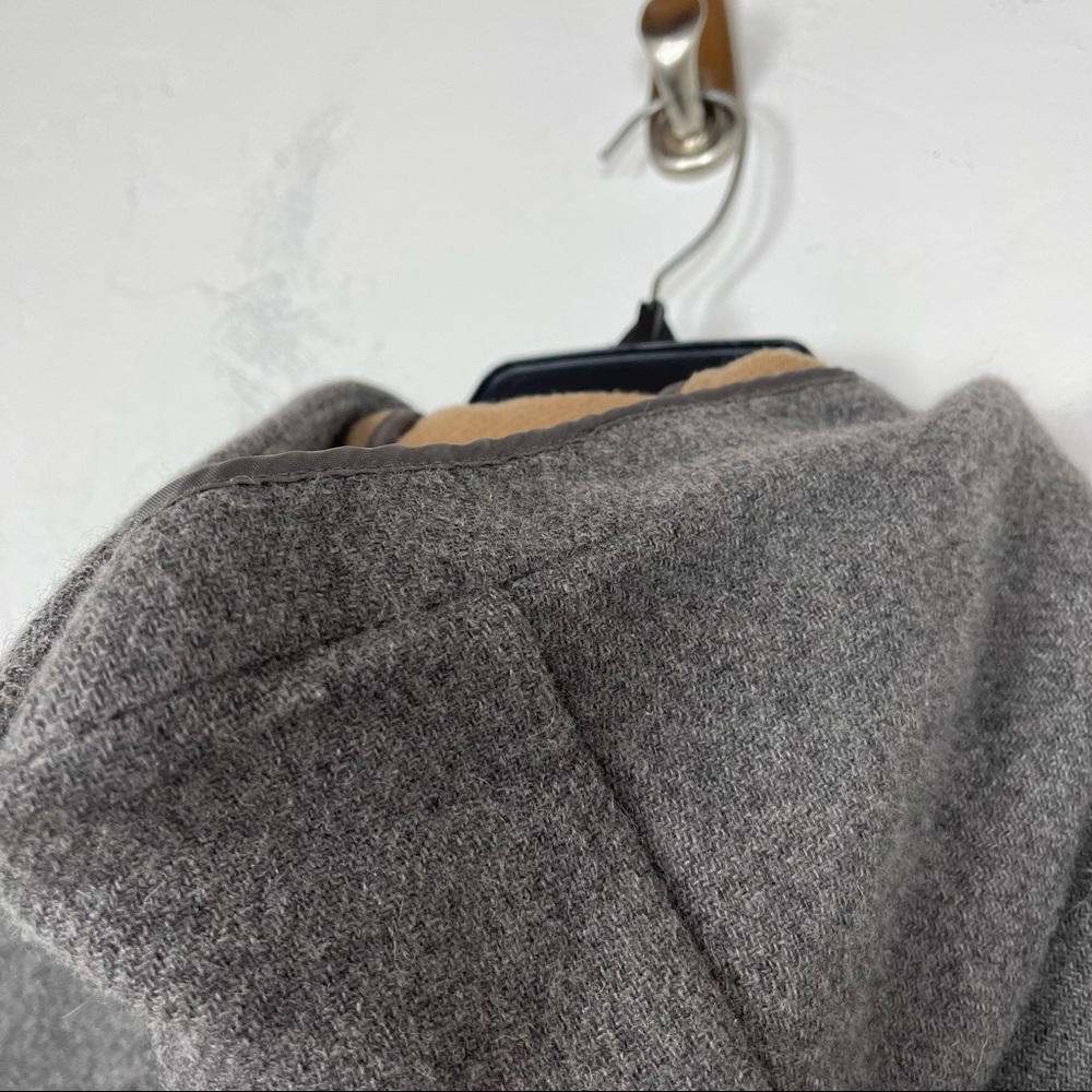 Zara Basic Jacket Coat Solid Gray‎ Zip Down Hoode… - image 8